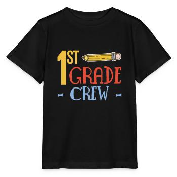 Équipage de 1re année - Cadeau de chemise d’inscription - T-shirt bio MINI CREATOR Stanley/Stella Enfant - noir - Devant - Mikhail (115cm)