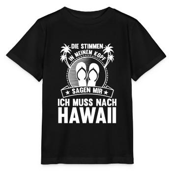 Die Stimmen in meinem Kopf sagen mir ich muss nach - Stanley/Stella Kinder T-Shirt MINI CREATOR  - Schwarz - Vorne - Mikhail (115cm)