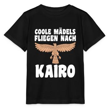 Coole Mädels fliegen nach Kairo - Stanley/Stella Kinder T-Shirt MINI CREATOR  - Schwarz - Vorne - Mikhail (115cm)