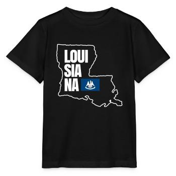 Louisiana Home Travels Geschenk - Stanley/Stella Kinder T-Shirt MINI CREATOR  - Schwarz - Vorne - Mikhail (115cm)