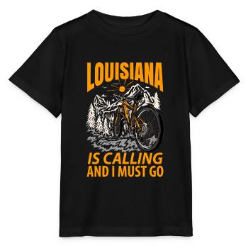 Louisiana abenteurer geschenk - Stanley/Stella Kinder T-Shirt MINI CREATOR  - Schwarz - Vorne - Mikhail (115cm)