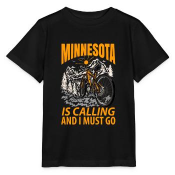 Cadeau d’aventure au Minnesota - T-shirt bio MINI CREATOR Stanley/Stella Enfant - noir - Devant - Mikhail (115cm)