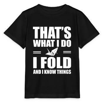 Origami - T-shirt bio MINI CREATOR Stanley/Stella Enfant - noir - Devant - Mikhail (115cm)