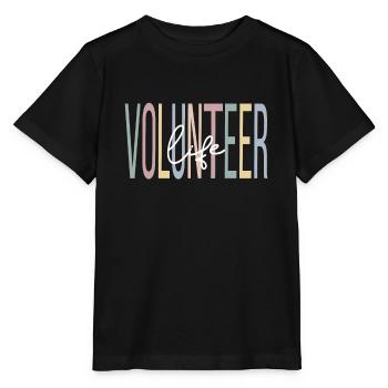 Ehrenamtliche Arbeit Freiwilliger Helfer Bénévole - T-shirt bio MINI CREATOR Stanley/Stella Enfant - noir - Devant - Mikhail (115cm)