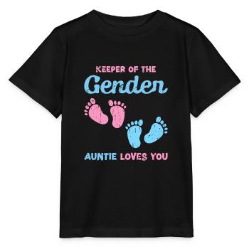 Gardienne du genre Tante vous aime - gardienne - T-shirt bio MINI CREATOR Stanley/Stella Enfant - noir - Devant - Mikhail (115cm)
