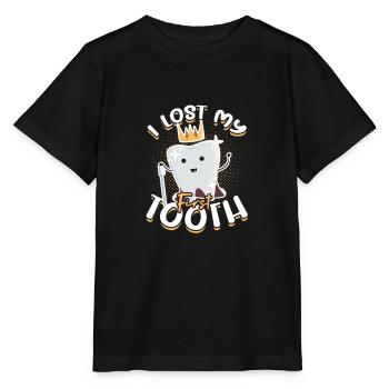 I lost my first tooth - medical - Stanley/Stella MINI CREATOR Kids’ T-Shirt - black - Front - Mikhail (115cm)