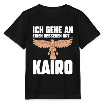 Ich gehe an einen besseren Ort Kairo - Stanley/Stella Kinder T-Shirt MINI CREATOR  - Schwarz - Vorne - Mikhail (115cm)
