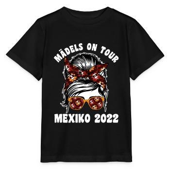 Mädels on Tour Mexiko 2022 - Stanley/Stella Kinder T-Shirt MINI CREATOR  - Schwarz - Vorne - Mikhail (115cm)