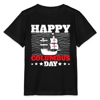 Christopher Columbus - Stanley/Stella Kinder T-Shirt MINI CREATOR  - Schwarz - Vorne - Mikhail (115cm)
