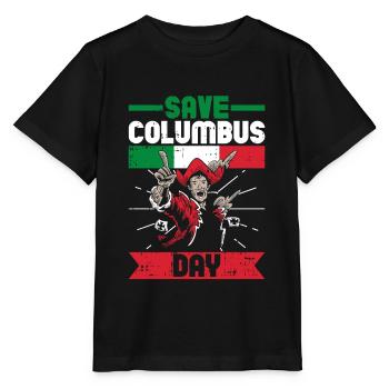 Christopher Columbus - Stanley/Stella Kinder T-Shirt MINI CREATOR  - Schwarz - Vorne - Mikhail (115cm)