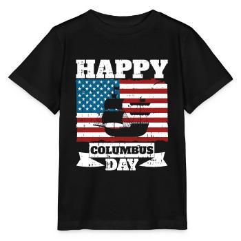 Christopher Columbus - Stanley/Stella Kinder T-Shirt MINI CREATOR  - Schwarz - Vorne - Mikhail (115cm)