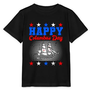 Christopher Columbus - Stanley/Stella Kinder T-Shirt MINI CREATOR  - Schwarz - Vorne - Mikhail (115cm)