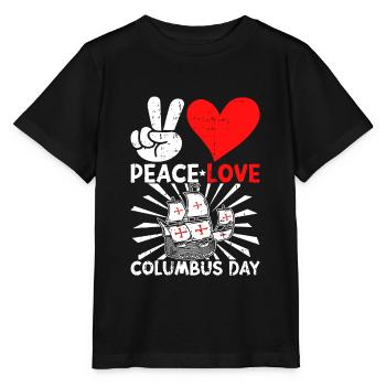 Christopher Columbus - Stanley/Stella Kinder T-Shirt MINI CREATOR  - Schwarz - Vorne - Mikhail (115cm)