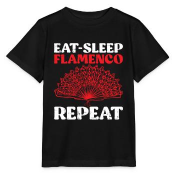 Flamenco - Stanley/Stella Kinder T-Shirt MINI CREATOR  - Schwarz - Vorne - Mikhail (115cm)