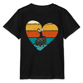 Flamenco - Stanley/Stella Kinder T-Shirt MINI CREATOR  - Schwarz - Vorne - Mikhail (115cm)