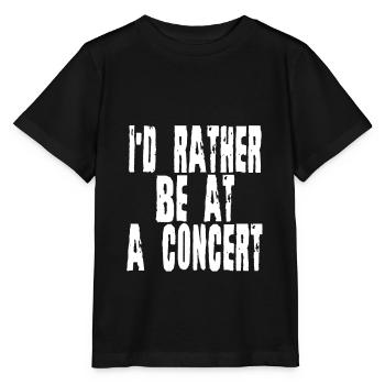 Je préfère être à un concert 2 - T-shirt bio MINI CREATOR Stanley/Stella Enfant - noir - Devant - Mikhail (115cm)