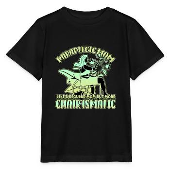 Handicap Wheelchair Design for an Amputation - Stanley/Stella MINI CREATOR Kids’ T-Shirt - black - Front - Mikhail (115cm)