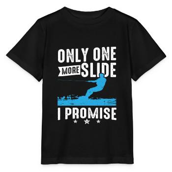 Une seule diapositive de plus que je promets wakeboard - T-shirt bio MINI CREATOR Stanley/Stella Enfant - noir - Devant - Mikhail (115cm)