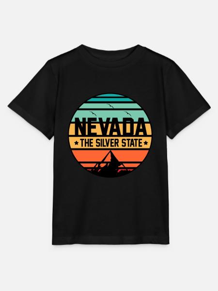 Nevada Das Silberne Staatsgeschenk - Stanley/Stella Kinder T-Shirt MINI CREATOR - Schwarz