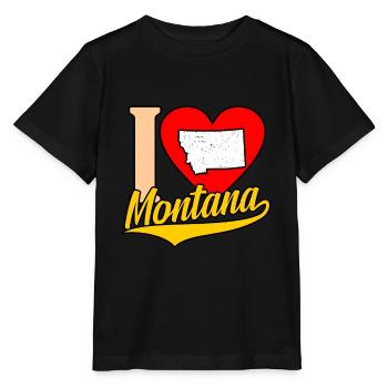 Cadeau Heart montana - T-shirt bio MINI CREATOR Stanley/Stella Enfant - noir - Devant - Mikhail (115cm)