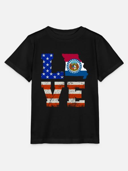 Liebe Missouri geschenk - Stanley/Stella Kinder T-Shirt MINI CREATOR  - Schwarz
