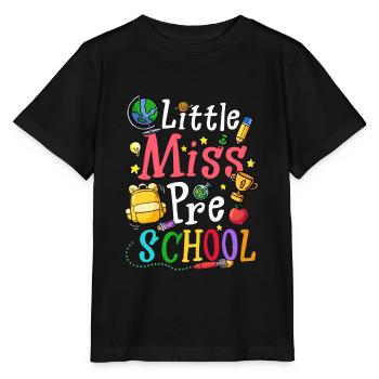 Little Miss Preschool - Stanley/Stella Kinder T-Shirt MINI CREATOR  - Schwarz - Vorne - Mikhail (115cm)