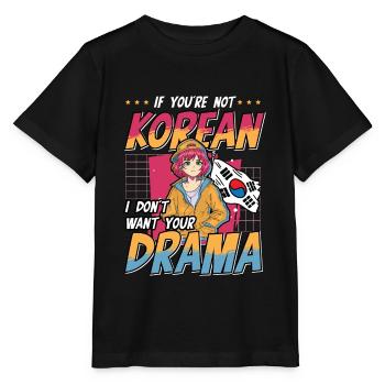 Design pop coréen pour un fan de mode K-Pop - T-shirt bio MINI CREATOR Stanley/Stella Enfant - noir - Devant - Mikhail (115cm)