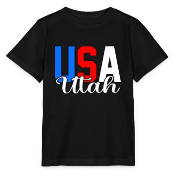 Cadeau de maison dans l’Utah - T-shirt bio MINI CREATOR Stanley/Stella Enfant - noir - Devant - Mikhail (115cm)