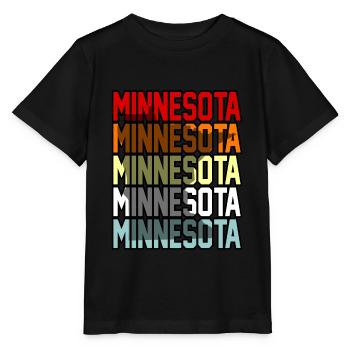 Minnesota Minnesotan Cadeau - T-shirt bio MINI CREATOR Stanley/Stella Enfant - noir - Devant - Mikhail (115cm)
