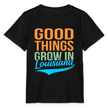 Wuchs In Louisiana geschenk - Stanley/Stella Kinder T-Shirt MINI CREATOR  - Schwarz - Vorne - Mikhail (115cm)