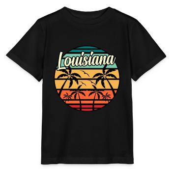 Louisiana Reist Geschenk - Stanley/Stella Kinder T-Shirt MINI CREATOR  - Schwarz - Vorne - Mikhail (115cm)