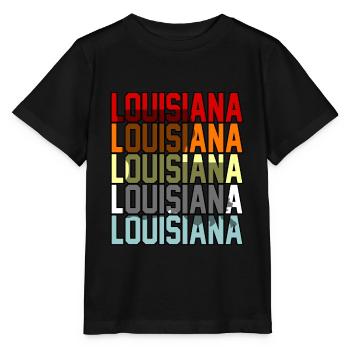 Louisiana abenteurer geschenk - Stanley/Stella Kinder T-Shirt MINI CREATOR  - Schwarz - Vorne - Mikhail (115cm)