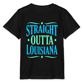 Direkt Aus Louisiana Geschenk - Stanley/Stella Kinder T-Shirt MINI CREATOR  - Schwarz - Vorne - Mikhail (115cm)