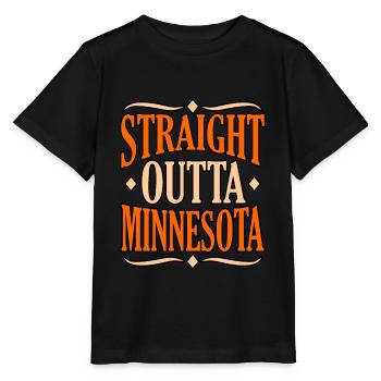 Direktes Geschenk Aus Minnesota - Stanley/Stella Kinder T-Shirt MINI CREATOR  - Schwarz - Vorne - Mikhail (115cm)