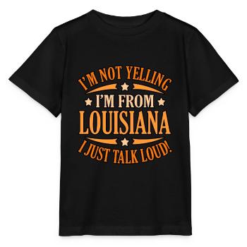 Stolzes Louisiana geschenk - Stanley/Stella Kinder T-Shirt MINI CREATOR  - Schwarz - Vorne - Mikhail (115cm)