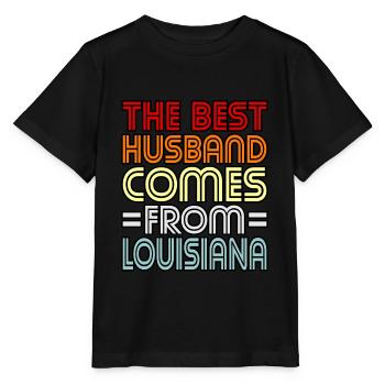 Louisiana-ehemann-geschenk - Stanley/Stella Kinder T-Shirt MINI CREATOR  - Schwarz - Vorne - Mikhail (115cm)