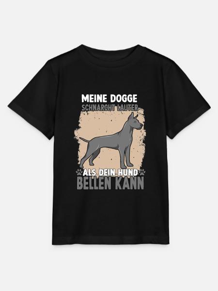 Cooles Hundehalter Motiv Dogge Deutsche Dogge - Stanley/Stella Kinder T-Shirt MINI CREATOR - Schwarz
