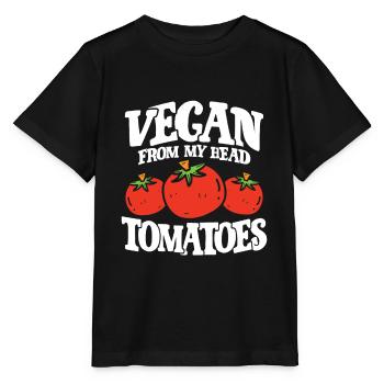 Vegane Kopf Tomaten - Stanley/Stella Kinder T-Shirt MINI CREATOR  - Schwarz - Vorne - Mikhail (115cm)