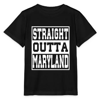 Maryland disant drôle Maryland Cadeau - T-shirt bio MINI CREATOR Stanley/Stella Enfant - noir - Devant - Mikhail (115cm)