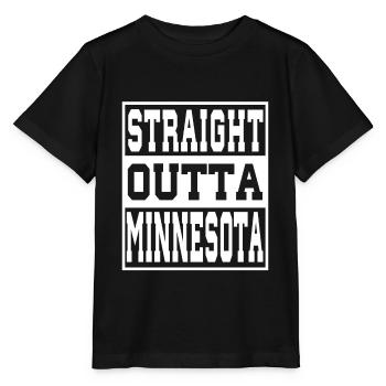 Minnesota Spruch Lustig Minnesota Geschenk - Stanley/Stella Kinder T-Shirt MINI CREATOR  - Schwarz - Vorne - Mikhail (115cm)