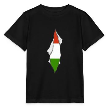drapeau hongrois fier hongrois patriotique - T-shirt bio MINI CREATOR Stanley/Stella Enfant - noir - Devant - Mikhail (115cm)