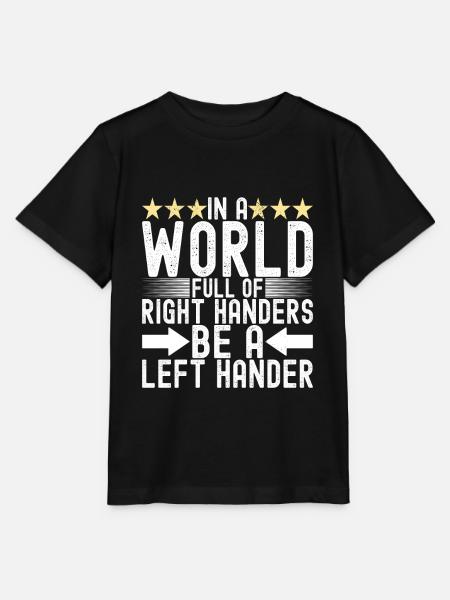 Linkshänder - Stanley/Stella Kinder T-Shirt MINI CREATOR  - Schwarz