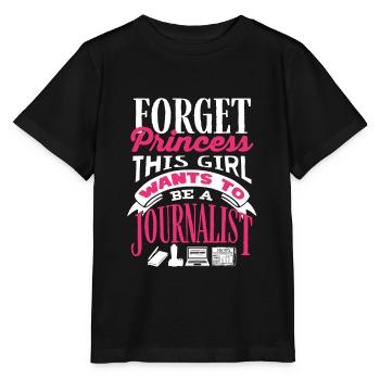 Journalist Journalism Female Journalist - Stanley/Stella MINI CREATOR Kids’ T-Shirt - black - Front - Mikhail (115cm)