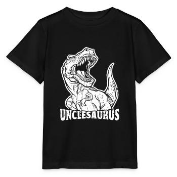 Unclesaurus Oncle Saurus Dinosaure - créature - T-shirt bio MINI CREATOR Stanley/Stella Enfant - noir - Devant - Mikhail (115cm)