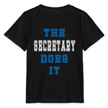 Le secrétaire le fait Secrétaire Cadeau - T-shirt bio MINI CREATOR Stanley/Stella Enfant - noir - Devant - Mikhail (115cm)