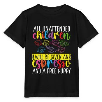 Drôle de garderie Directrice De garde Fournisseur de services de garde d’enfants - T-shirt bio MINI CREATOR Stanley/Stella Enfant - noir - Devant - Mikhail (115cm)