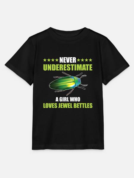 Prachtkäfer Liebhaberin Mädchen - Stanley/Stella Kinder T-Shirt MINI CREATOR - Schwarz