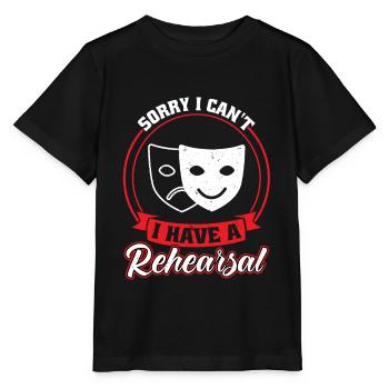 J’ai une répétition - Théâtre - T-shirt bio MINI CREATOR Stanley/Stella Enfant - noir - Devant - Mikhail (115cm)