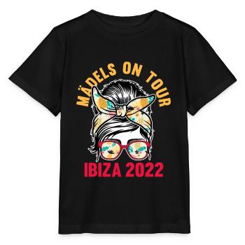 Mädels on Tour Ibiza 2022 - Stanley/Stella Kinder T-Shirt MINI CREATOR  - Schwarz - Vorne - Mikhail (115cm)