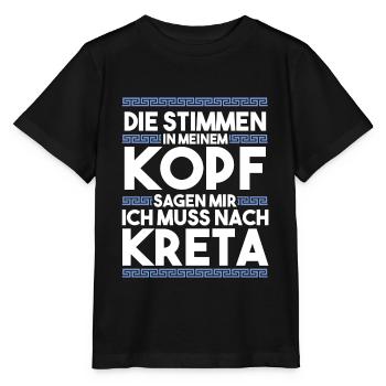 Die Stimmen in meinem Kopf sagen mir ich muss nach - Stanley/Stella Kinder T-Shirt MINI CREATOR  - Schwarz - Vorne - Mikhail (115cm)